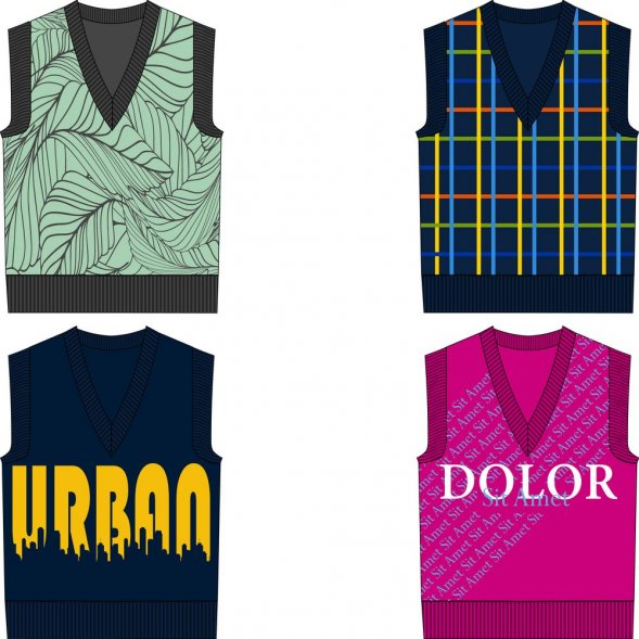 Жилет оверсайз Tricksy Net на заказ, акрил 