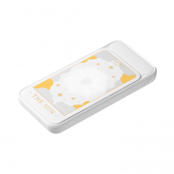 Внешний аккумулятор с подсветкой Starlight Plus PB 10000 mAh, белый 