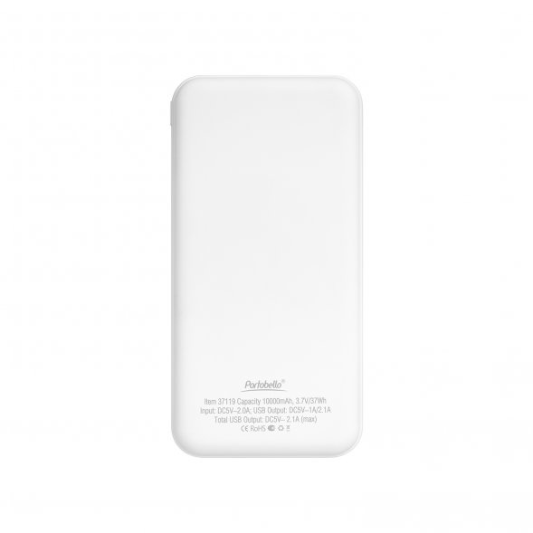 Внешний аккумулятор с подсветкой Starlight Plus PB 10000 mAh, белый 