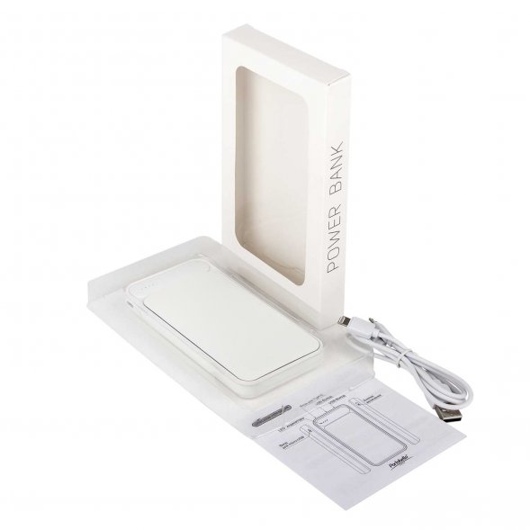 Внешний аккумулятор с подсветкой Starlight Plus PB 10000 mAh, белый 