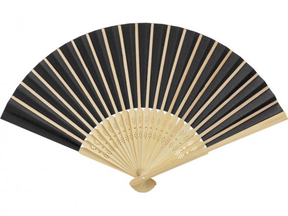 Carmen веер - сплошной черный 