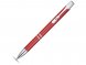 Алюминиевая шариковая кнопочная ручка Moneta, синие чернила, красный 