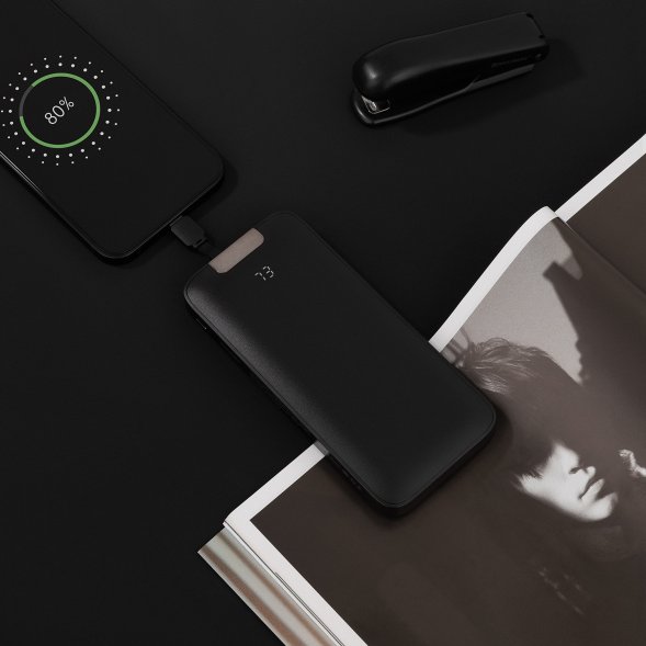 Внешний аккумулятор Optima 10000 mAh, черный 