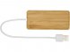 USB-концентратор Tapas из бамбука, натуральный 