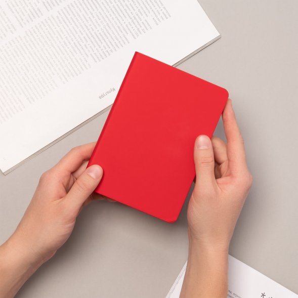 Ежедневник Spark mini A6 недатированный, красный 