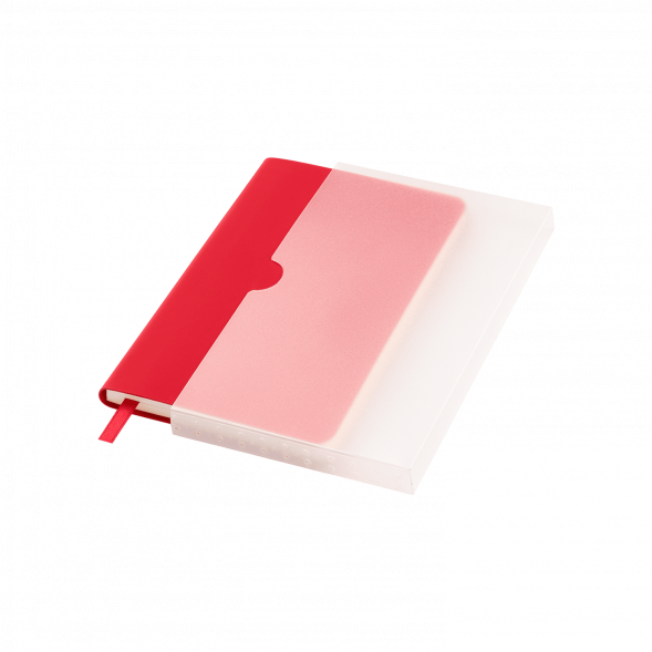 Ежедневник Spark mini A6 недатированный, красный 