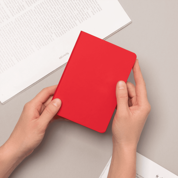 Ежедневник Spark mini A6 недатированный, красный 