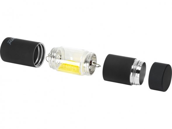 Бутылка для воды FLAVOUR U SEE, 460 мл, черный 