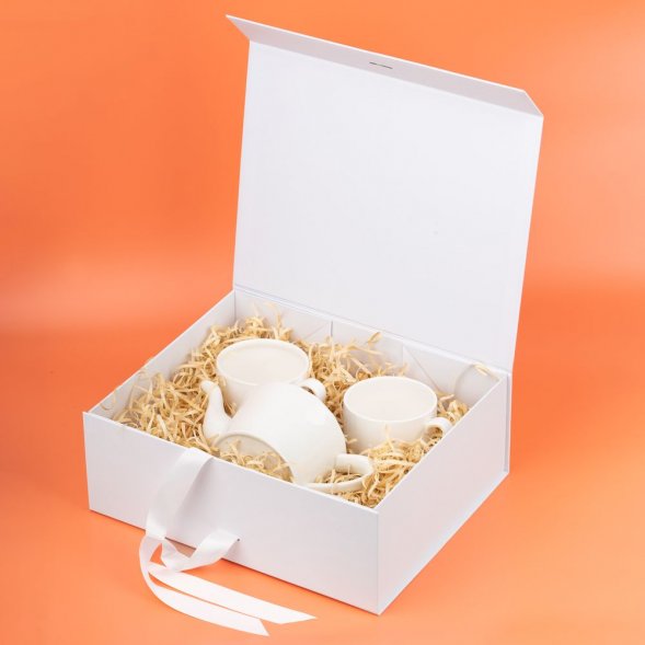 Коробка складная Rusetti, L, белая 