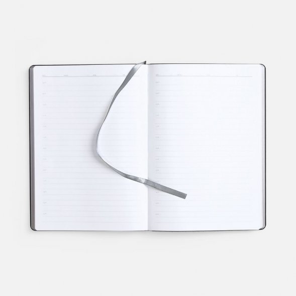 Ежедневник Nebraska Flex, недатированный, серебристый 