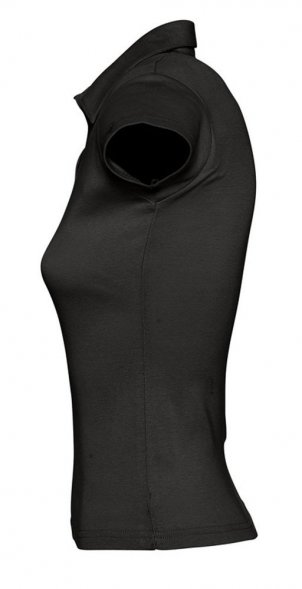 Рубашка поло женская без пуговиц Pretty 220, черная 