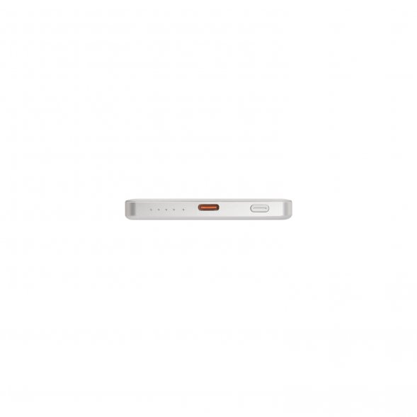 Внешний аккумулятор Atlantis PD 5000mAh с функцией беспроводной зарядки 15W, серебряный 