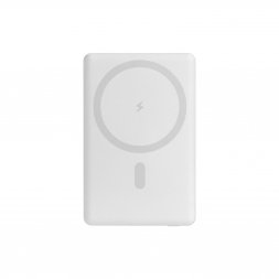 Внешний аккумулятор Atlantis PD 5000mAh с функцией беспроводной зарядки 15W, серебряный