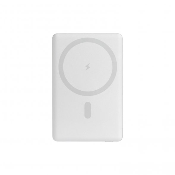 Внешний аккумулятор Atlantis PD 5000mAh с функцией беспроводной зарядки 15W, серебряный 