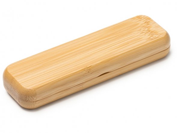 Ручка шариковая BODONI из бамбука в футляре, бежевый 