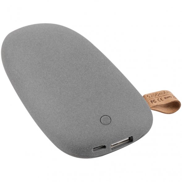 Внешний аккумулятор Pebble 5200 мАч, серый 