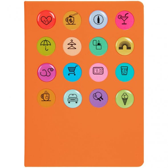 Ежедневник «История изобретений», недатированный, оранжевый 