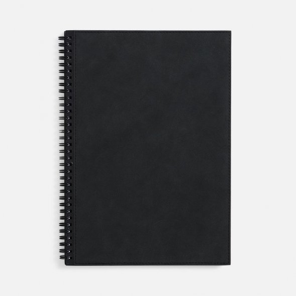 Ежедневник Notera Maxi, недатированный, черный 