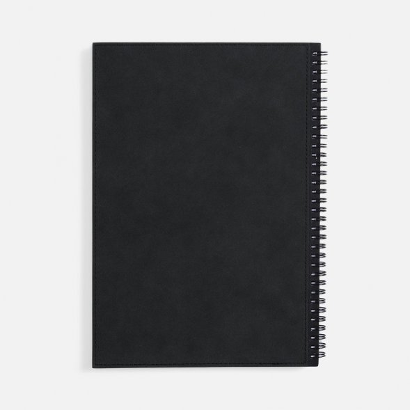 Ежедневник Notera Maxi, недатированный, черный 
