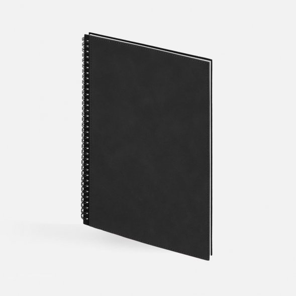Ежедневник Notera Maxi, недатированный, черный 