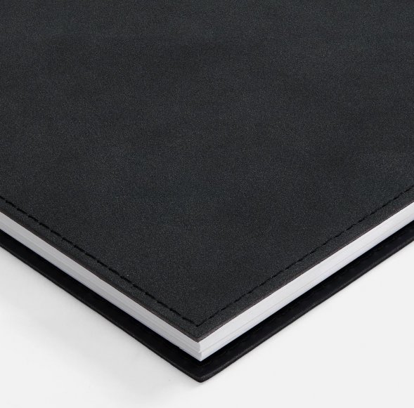 Ежедневник Notera Maxi, недатированный, черный 