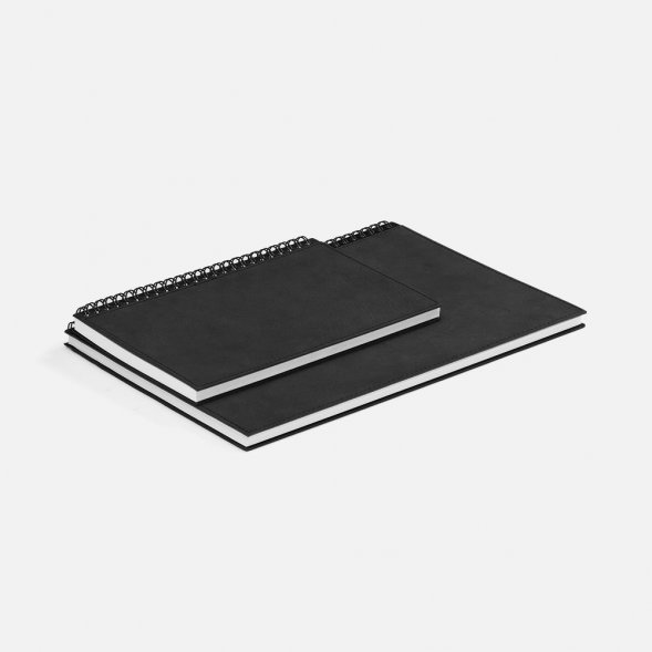 Ежедневник Notera Maxi, недатированный, черный 