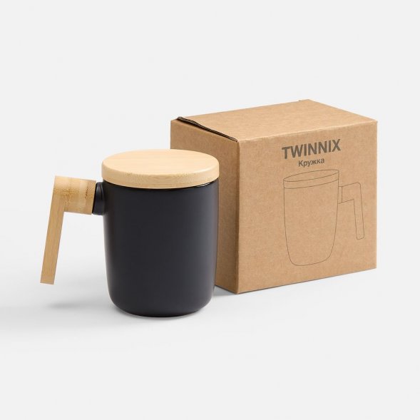 Кружка Twinnix, черная 