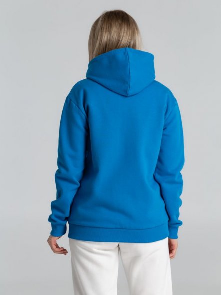 Толстовка с капюшоном на молнии Unit Siverga Heavy, бирюзовая 