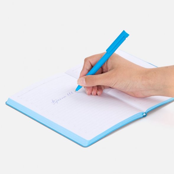 Ручка шариковая Liberty Polished, голубая 