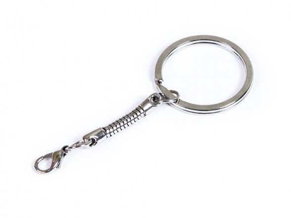 Карабин с кольцом K03, для mini, серебро 