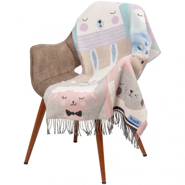 Плед детский Zoo, голубой 