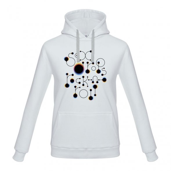 Толстовка с капюшоном No drugs, белая 