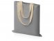 Сумка для шопинга Steady из хлопка с парусиновыми ручками, 260 г/м2, серый 