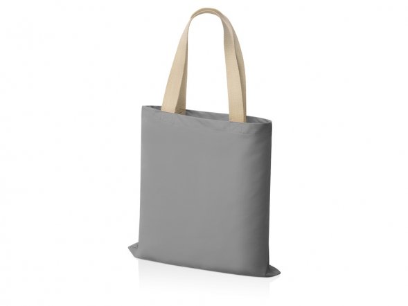 Сумка для шопинга Steady из хлопка с парусиновыми ручками, 260 г/м2, серый 