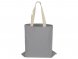 Сумка для шопинга Steady из хлопка с парусиновыми ручками, 260 г/м2, серый 