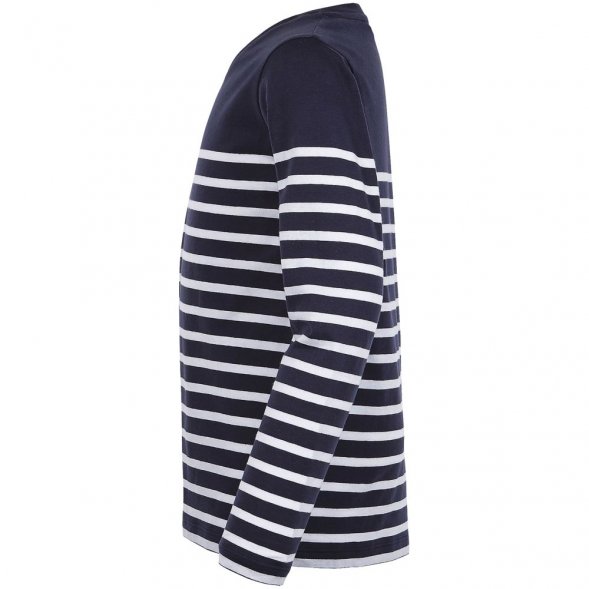 Футболка детская с длинным рукавом Matelot LSL Kids, синяя с белым 