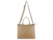 Сумка-шоппер BUGATTI Elsa, песочного цвета, воловья кожа/полиэстер, 46х11х31,5 см 