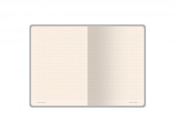 Бизнес тетрадь А5 Megapolis flex 60 л. soft touch клетка, белый