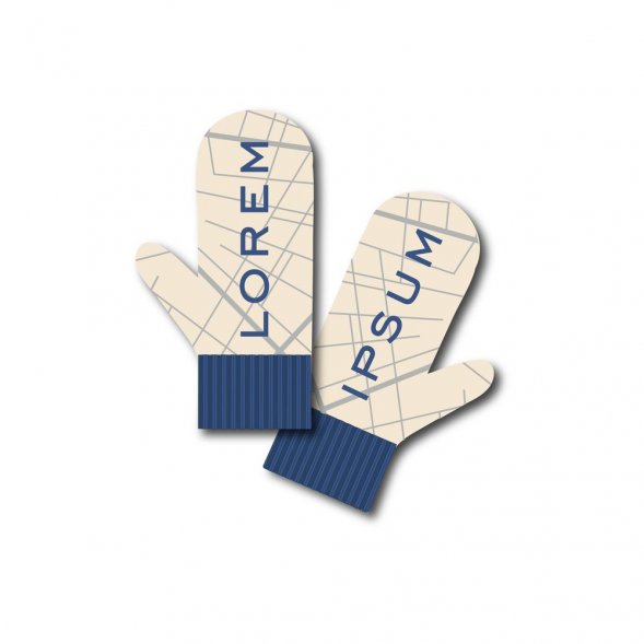 Варежки на заказ Mani, акрил 