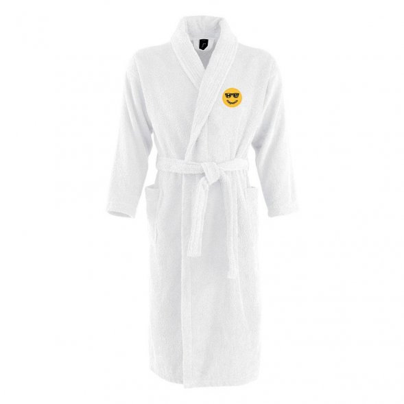 Халат унисекс «Не парюсь», белый 