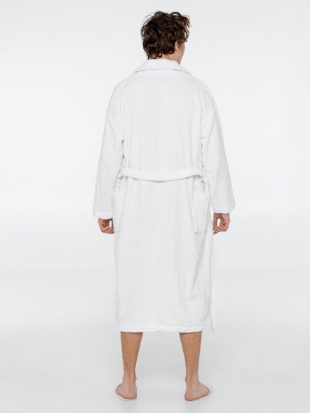 Халат унисекс «Не парюсь», белый 
