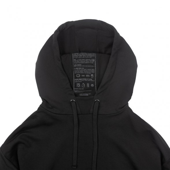 Худи оверсайз «Чистая соль», черное 