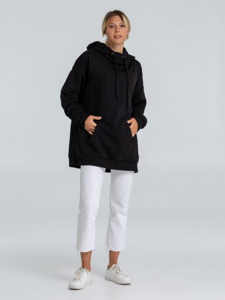 Худи оверсайз «Чистая соль», черное 