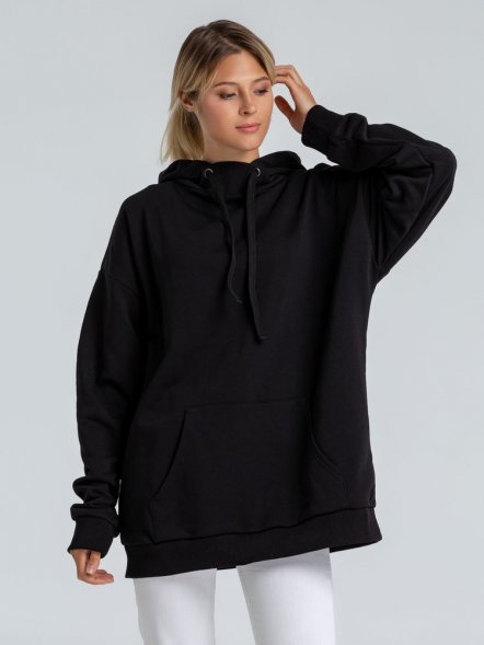 Худи оверсайз «Чистая соль», черное 