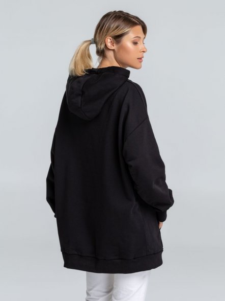 Худи оверсайз «Чистая соль», черное 