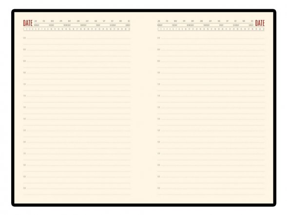 Ежедневник недатированный  А5 LONDON темно-зеленый 