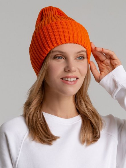 Шапка Yong, оранжевая (апельсин) 