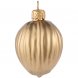 Елочная игрушка «Грецкий орех», матовое золото 