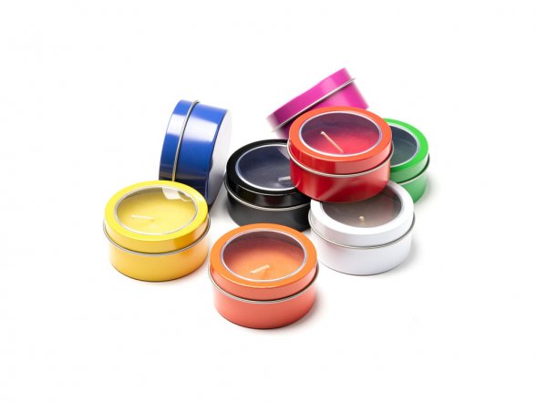 Ароматическая свеча FLAKE с запахом ванили, красный 