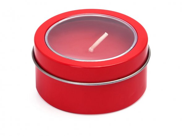 Ароматическая свеча FLAKE с запахом ванили, красный 